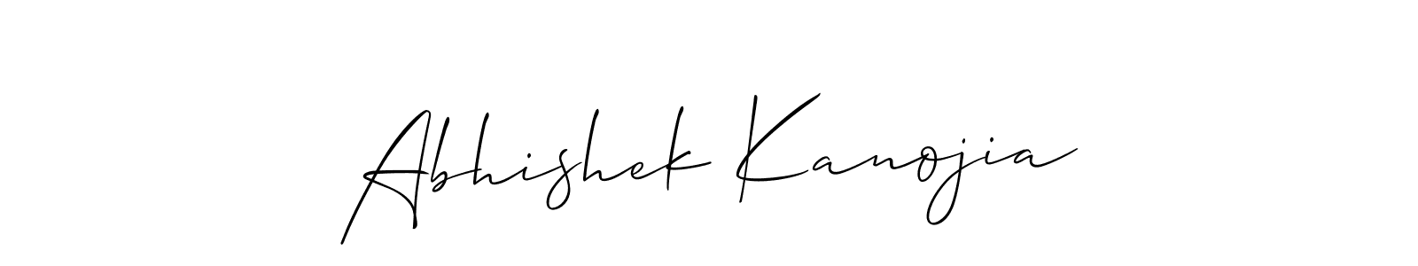 Abhishek Kanojia stylish signature style. Best Handwritten Sign (Allison_Script) for my name. Handwritten Signature Collection Ideas for my name Abhishek Kanojia. Abhishek Kanojia signature style 2 images and pictures png
