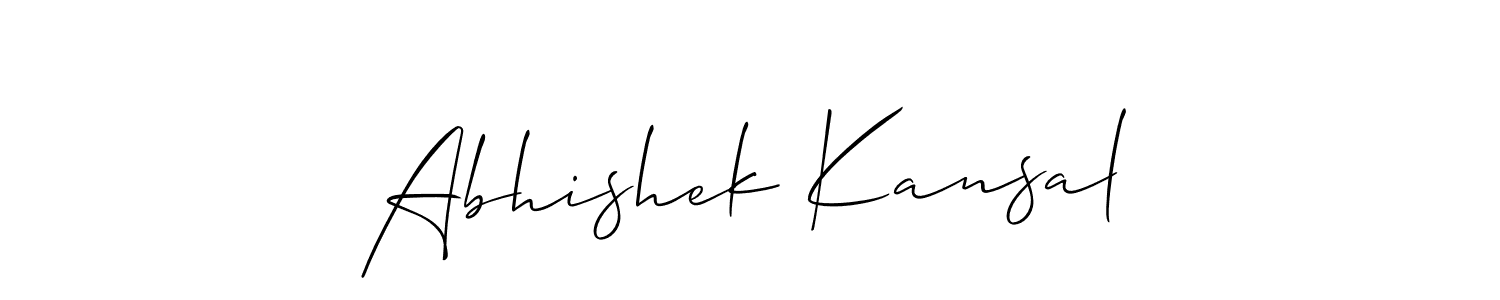 Check out images of Autograph of Abhishek Kansal name. Actor Abhishek Kansal Signature Style. Allison_Script is a professional sign style online. Abhishek Kansal signature style 2 images and pictures png