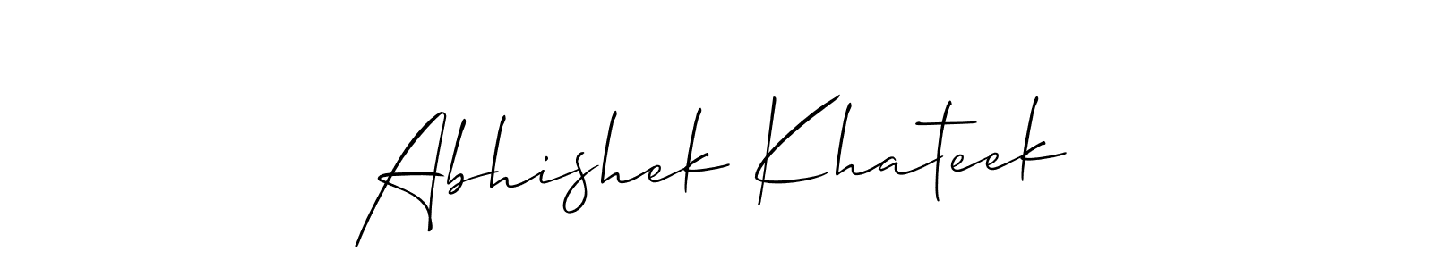 Once you've used our free online signature maker to create your best signature Allison_Script style, it's time to enjoy all of the benefits that Abhishek Khateek name signing documents. Abhishek Khateek signature style 2 images and pictures png