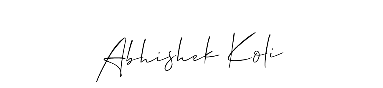 Check out images of Autograph of Abhishek Koli name. Actor Abhishek Koli Signature Style. Allison_Script is a professional sign style online. Abhishek Koli signature style 2 images and pictures png