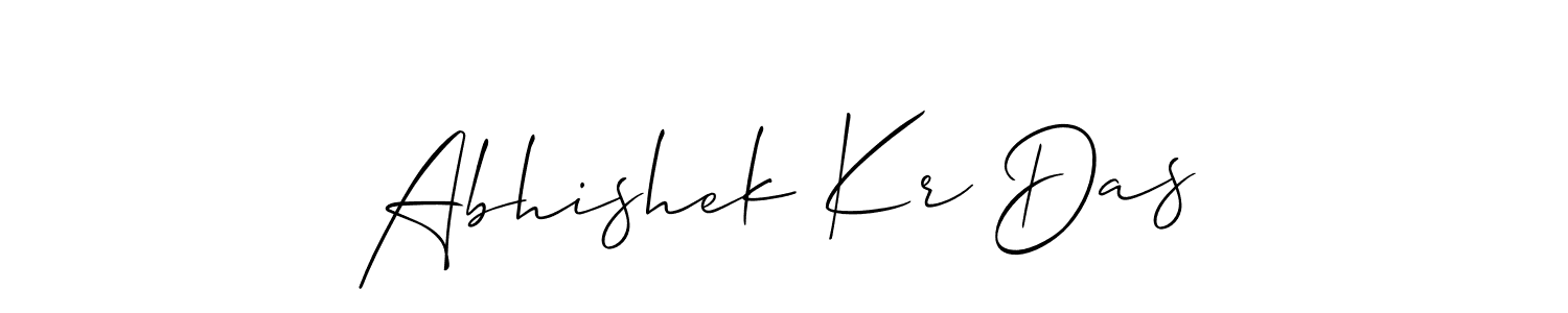 How to make Abhishek Kr Das signature? Allison_Script is a professional autograph style. Create handwritten signature for Abhishek Kr Das name. Abhishek Kr Das signature style 2 images and pictures png