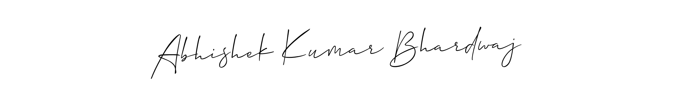 Abhishek Kumar Bhardwaj stylish signature style. Best Handwritten Sign (Allison_Script) for my name. Handwritten Signature Collection Ideas for my name Abhishek Kumar Bhardwaj. Abhishek Kumar Bhardwaj signature style 2 images and pictures png