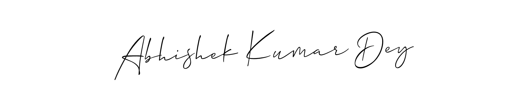 Also You can easily find your signature by using the search form. We will create Abhishek Kumar Dey name handwritten signature images for you free of cost using Allison_Script sign style. Abhishek Kumar Dey signature style 2 images and pictures png