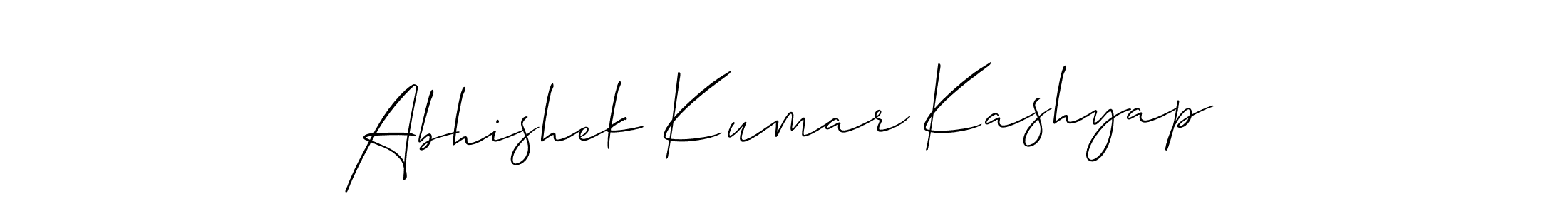Abhishek Kumar Kashyap stylish signature style. Best Handwritten Sign (Allison_Script) for my name. Handwritten Signature Collection Ideas for my name Abhishek Kumar Kashyap. Abhishek Kumar Kashyap signature style 2 images and pictures png