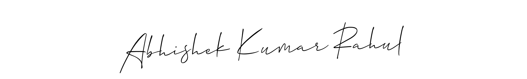 Once you've used our free online signature maker to create your best signature Allison_Script style, it's time to enjoy all of the benefits that Abhishek Kumar Rahul name signing documents. Abhishek Kumar Rahul signature style 2 images and pictures png