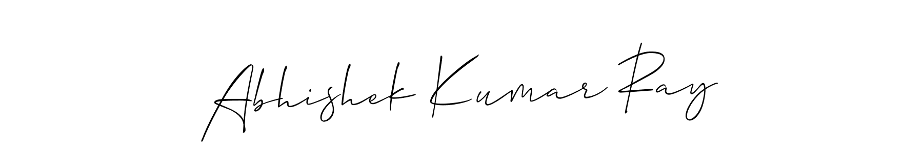 Create a beautiful signature design for name Abhishek Kumar Ray. With this signature (Allison_Script) fonts, you can make a handwritten signature for free. Abhishek Kumar Ray signature style 2 images and pictures png