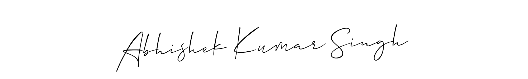 Similarly Allison_Script is the best handwritten signature design. Signature creator online .You can use it as an online autograph creator for name Abhishek Kumar Singh. Abhishek Kumar Singh signature style 2 images and pictures png