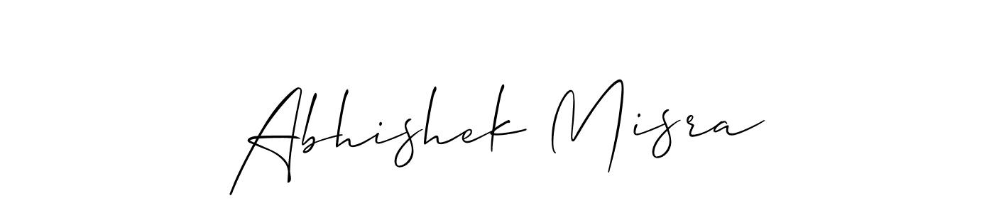 Also we have Abhishek Misra name is the best signature style. Create professional handwritten signature collection using Allison_Script autograph style. Abhishek Misra signature style 2 images and pictures png