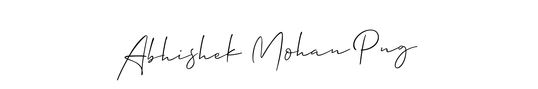 Make a short Abhishek Mohan Png signature style. Manage your documents anywhere anytime using Allison_Script. Create and add eSignatures, submit forms, share and send files easily. Abhishek Mohan Png signature style 2 images and pictures png