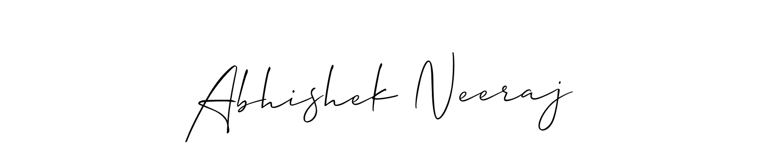 Best and Professional Signature Style for Abhishek Neeraj. Allison_Script Best Signature Style Collection. Abhishek Neeraj signature style 2 images and pictures png