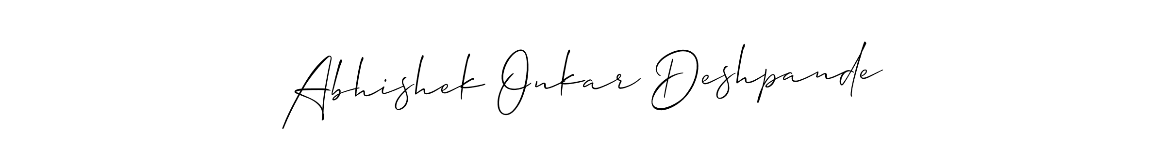 Similarly Allison_Script is the best handwritten signature design. Signature creator online .You can use it as an online autograph creator for name Abhishek Onkar Deshpande. Abhishek Onkar Deshpande signature style 2 images and pictures png