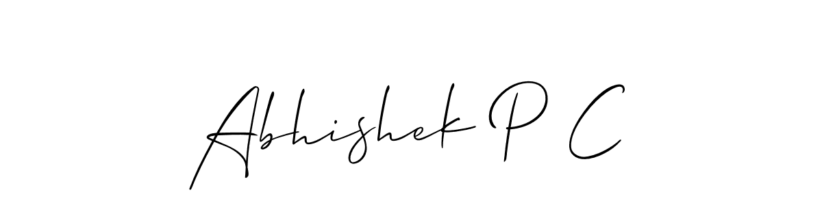 Here are the top 10 professional signature styles for the name Abhishek P C. These are the best autograph styles you can use for your name. Abhishek P C signature style 2 images and pictures png