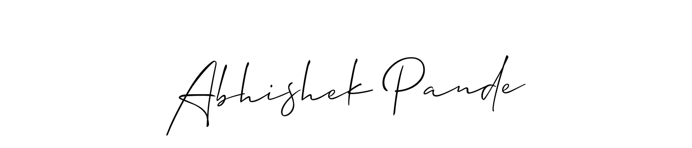 You can use this online signature creator to create a handwritten signature for the name Abhishek Pande. This is the best online autograph maker. Abhishek Pande signature style 2 images and pictures png