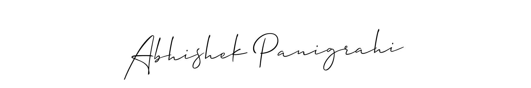 Abhishek Panigrahi stylish signature style. Best Handwritten Sign (Allison_Script) for my name. Handwritten Signature Collection Ideas for my name Abhishek Panigrahi. Abhishek Panigrahi signature style 2 images and pictures png