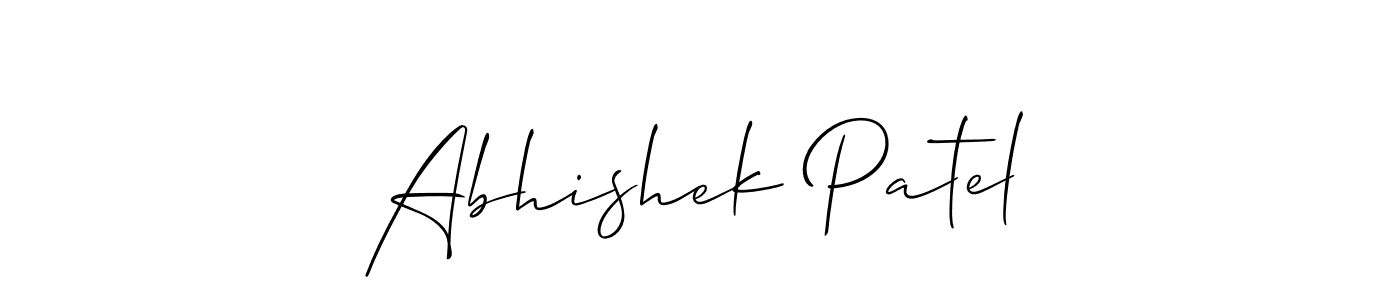 How to make Abhishek Patel signature? Allison_Script is a professional autograph style. Create handwritten signature for Abhishek Patel name. Abhishek Patel signature style 2 images and pictures png