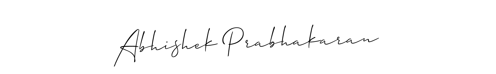 Also You can easily find your signature by using the search form. We will create Abhishek Prabhakaran name handwritten signature images for you free of cost using Allison_Script sign style. Abhishek Prabhakaran signature style 2 images and pictures png