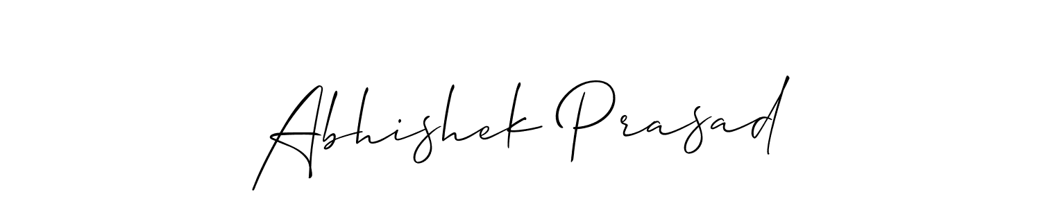 if you are searching for the best signature style for your name Abhishek Prasad. so please give up your signature search. here we have designed multiple signature styles  using Allison_Script. Abhishek Prasad signature style 2 images and pictures png
