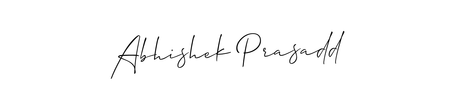 Abhishek Prasadd stylish signature style. Best Handwritten Sign (Allison_Script) for my name. Handwritten Signature Collection Ideas for my name Abhishek Prasadd. Abhishek Prasadd signature style 2 images and pictures png