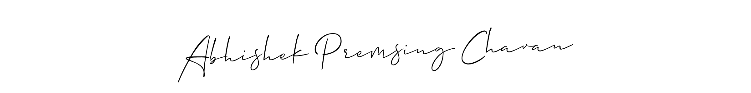 Similarly Allison_Script is the best handwritten signature design. Signature creator online .You can use it as an online autograph creator for name Abhishek Premsing Chavan. Abhishek Premsing Chavan signature style 2 images and pictures png