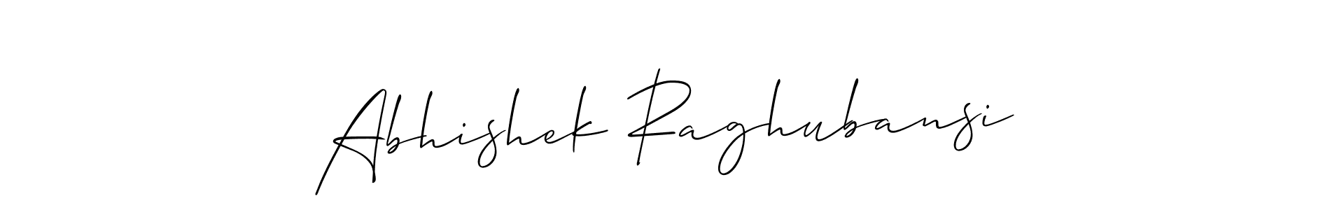 This is the best signature style for the Abhishek Raghubansi name. Also you like these signature font (Allison_Script). Mix name signature. Abhishek Raghubansi signature style 2 images and pictures png