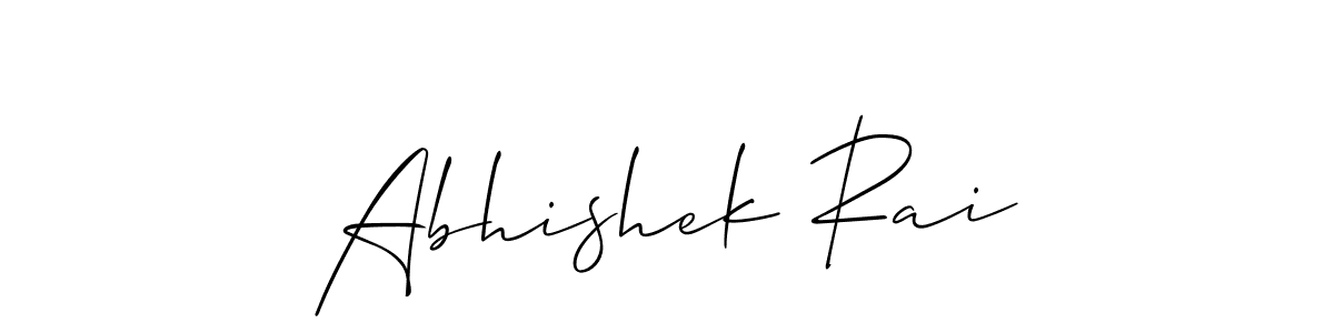 Create a beautiful signature design for name Abhishek Rai. With this signature (Allison_Script) fonts, you can make a handwritten signature for free. Abhishek Rai signature style 2 images and pictures png