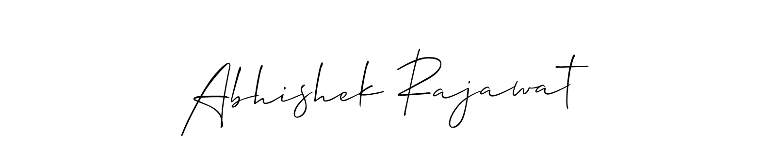 It looks lik you need a new signature style for name Abhishek Rajawat. Design unique handwritten (Allison_Script) signature with our free signature maker in just a few clicks. Abhishek Rajawat signature style 2 images and pictures png