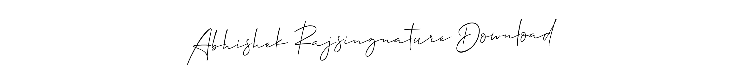 Design your own signature with our free online signature maker. With this signature software, you can create a handwritten (Allison_Script) signature for name Abhishek Rajsingnature Download. Abhishek Rajsingnature Download signature style 2 images and pictures png