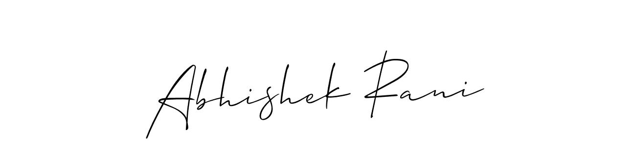Once you've used our free online signature maker to create your best signature Allison_Script style, it's time to enjoy all of the benefits that Abhishek Rani name signing documents. Abhishek Rani signature style 2 images and pictures png