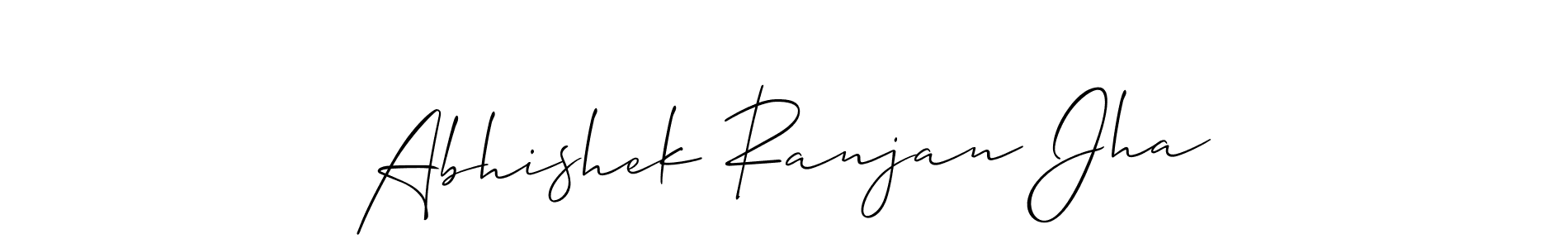 How to make Abhishek Ranjan Jha signature? Allison_Script is a professional autograph style. Create handwritten signature for Abhishek Ranjan Jha name. Abhishek Ranjan Jha signature style 2 images and pictures png