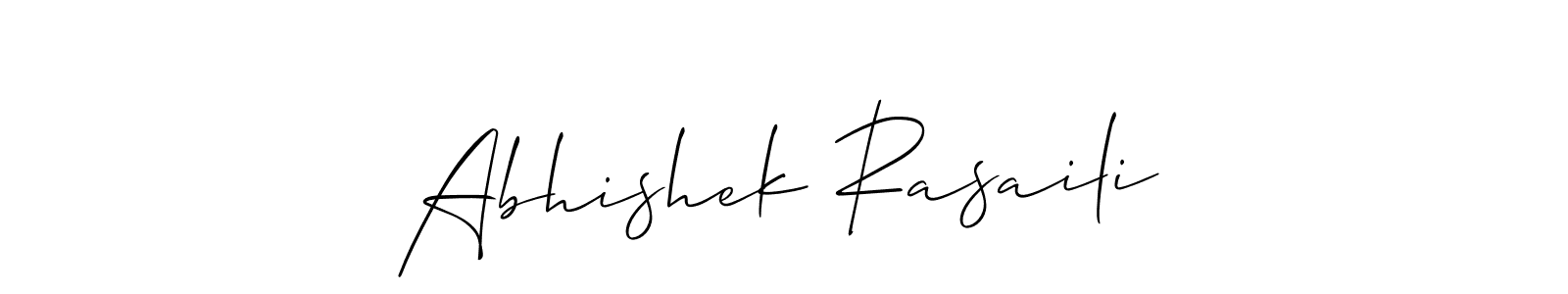 Similarly Allison_Script is the best handwritten signature design. Signature creator online .You can use it as an online autograph creator for name Abhishek Rasaili. Abhishek Rasaili signature style 2 images and pictures png
