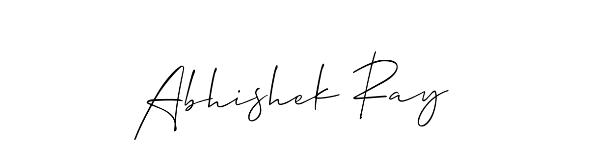 Make a beautiful signature design for name Abhishek Ray. With this signature (Allison_Script) style, you can create a handwritten signature for free. Abhishek Ray signature style 2 images and pictures png