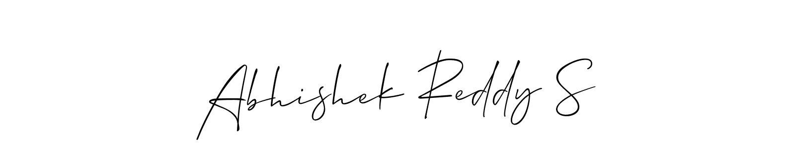 Design your own signature with our free online signature maker. With this signature software, you can create a handwritten (Allison_Script) signature for name Abhishek Reddy S. Abhishek Reddy S signature style 2 images and pictures png