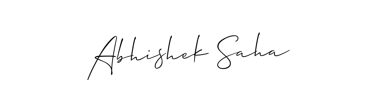 Design your own signature with our free online signature maker. With this signature software, you can create a handwritten (Allison_Script) signature for name Abhishek Saha. Abhishek Saha signature style 2 images and pictures png