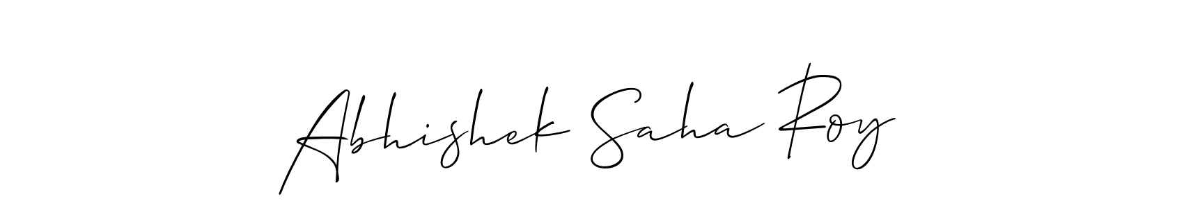 Design your own signature with our free online signature maker. With this signature software, you can create a handwritten (Allison_Script) signature for name Abhishek Saha Roy. Abhishek Saha Roy signature style 2 images and pictures png