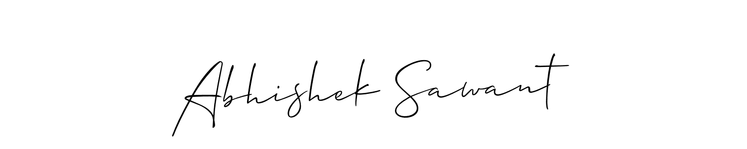 How to Draw Abhishek Sawant signature style? Allison_Script is a latest design signature styles for name Abhishek Sawant. Abhishek Sawant signature style 2 images and pictures png