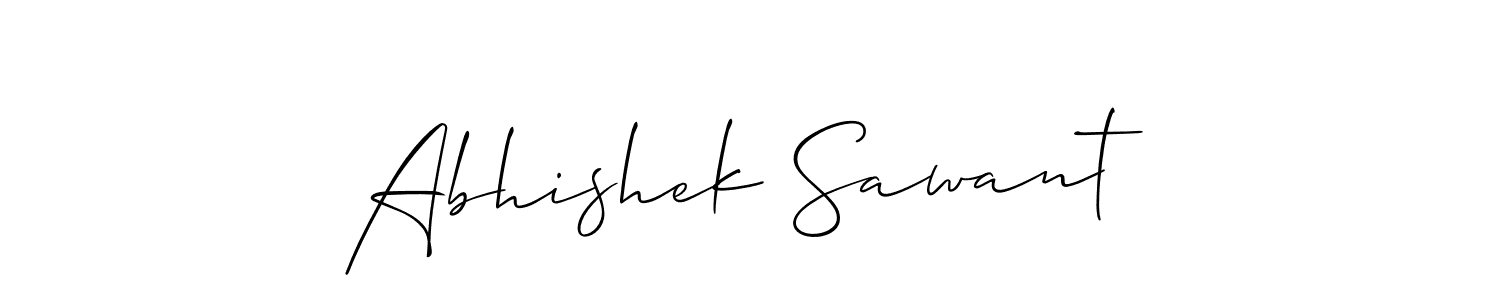 How to make Abhishek Sawant signature? Allison_Script is a professional autograph style. Create handwritten signature for Abhishek Sawant name. Abhishek Sawant signature style 2 images and pictures png