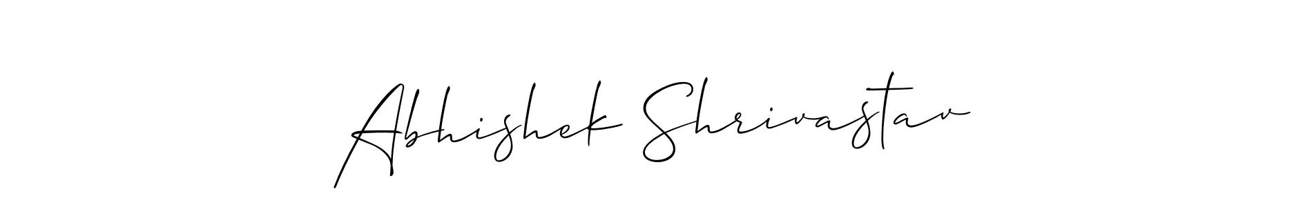 It looks lik you need a new signature style for name Abhishek Shrivastav. Design unique handwritten (Allison_Script) signature with our free signature maker in just a few clicks. Abhishek Shrivastav signature style 2 images and pictures png