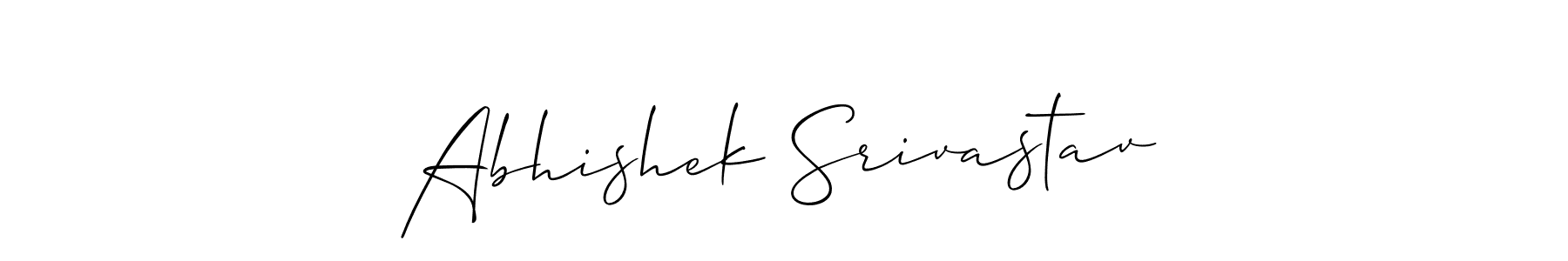 Make a beautiful signature design for name Abhishek Srivastav. Use this online signature maker to create a handwritten signature for free. Abhishek Srivastav signature style 2 images and pictures png