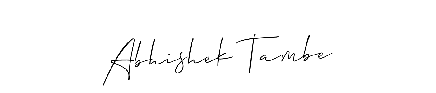 You can use this online signature creator to create a handwritten signature for the name Abhishek Tambe. This is the best online autograph maker. Abhishek Tambe signature style 2 images and pictures png