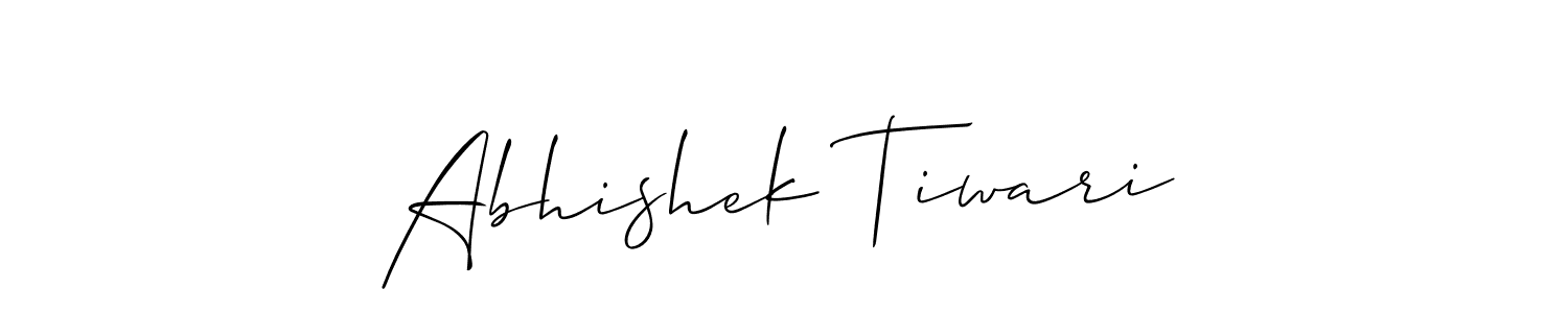 Also You can easily find your signature by using the search form. We will create Abhishek Tiwari name handwritten signature images for you free of cost using Allison_Script sign style. Abhishek Tiwari signature style 2 images and pictures png