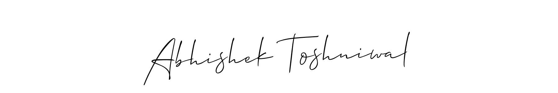 Check out images of Autograph of Abhishek Toshniwal name. Actor Abhishek Toshniwal Signature Style. Allison_Script is a professional sign style online. Abhishek Toshniwal signature style 2 images and pictures png