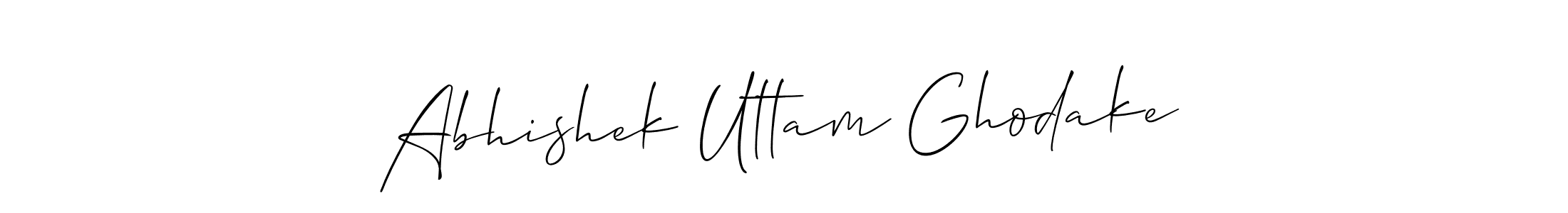 It looks lik you need a new signature style for name Abhishek Uttam Ghodake. Design unique handwritten (Allison_Script) signature with our free signature maker in just a few clicks. Abhishek Uttam Ghodake signature style 2 images and pictures png