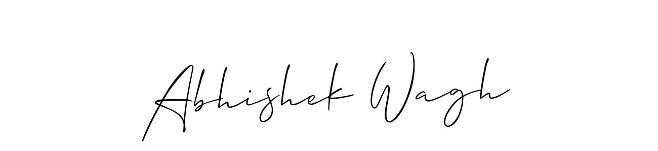 It looks lik you need a new signature style for name Abhishek Wagh. Design unique handwritten (Allison_Script) signature with our free signature maker in just a few clicks. Abhishek Wagh signature style 2 images and pictures png