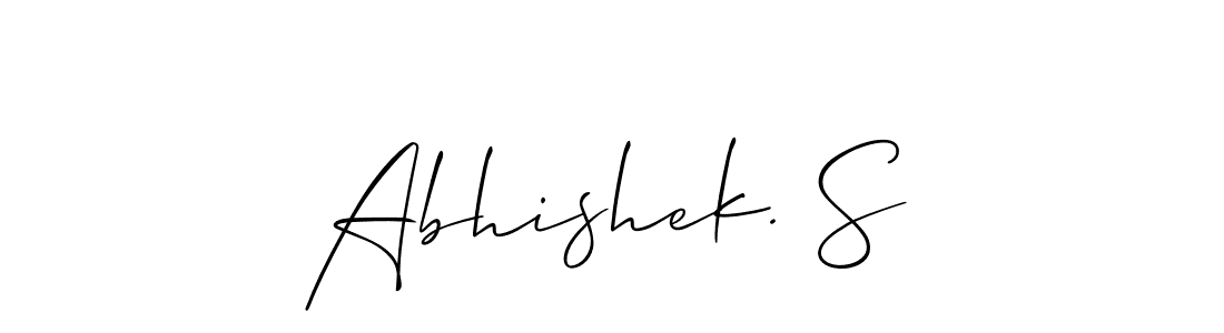 Design your own signature with our free online signature maker. With this signature software, you can create a handwritten (Allison_Script) signature for name Abhishek. S. Abhishek. S signature style 2 images and pictures png