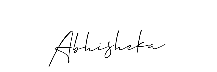 You should practise on your own different ways (Allison_Script) to write your name (Abhisheka) in signature. don't let someone else do it for you. Abhisheka signature style 2 images and pictures png