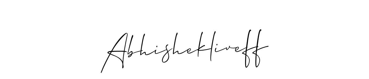 if you are searching for the best signature style for your name Abhishekliveff. so please give up your signature search. here we have designed multiple signature styles  using Allison_Script. Abhishekliveff signature style 2 images and pictures png