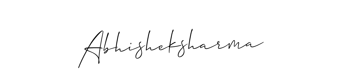 How to Draw Abhisheksharma signature style? Allison_Script is a latest design signature styles for name Abhisheksharma. Abhisheksharma signature style 2 images and pictures png