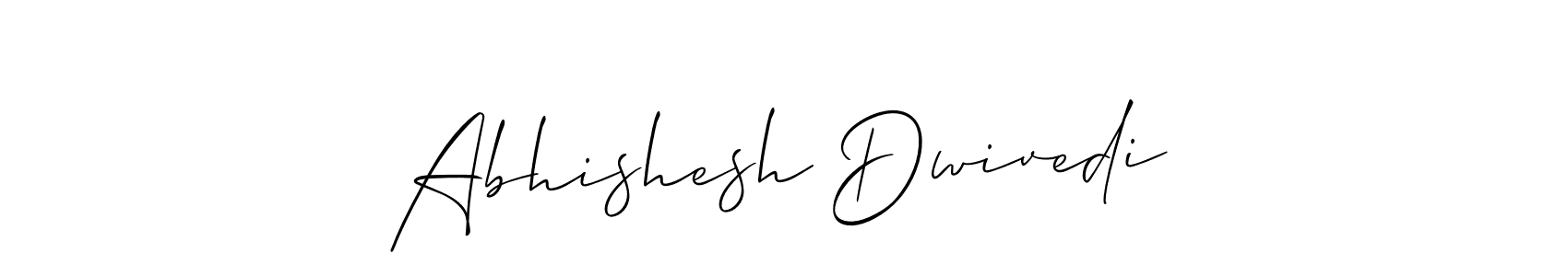 How to make Abhishesh Dwivedi name signature. Use Allison_Script style for creating short signs online. This is the latest handwritten sign. Abhishesh Dwivedi signature style 2 images and pictures png