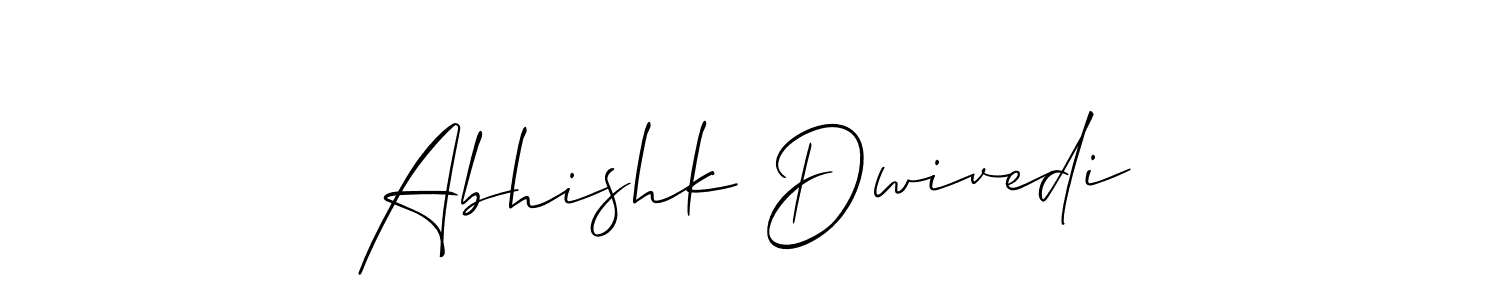 Make a beautiful signature design for name Abhishk Dwivedi. With this signature (Allison_Script) style, you can create a handwritten signature for free. Abhishk Dwivedi signature style 2 images and pictures png