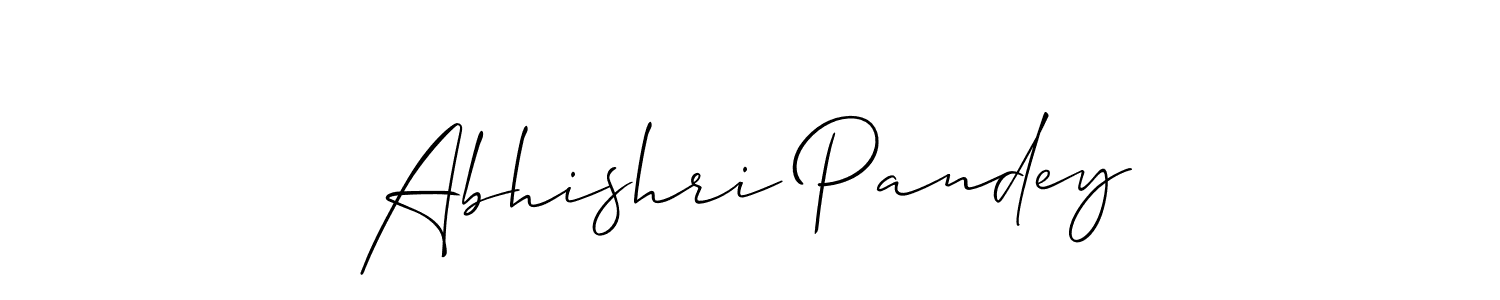 How to Draw Abhishri Pandey signature style? Allison_Script is a latest design signature styles for name Abhishri Pandey. Abhishri Pandey signature style 2 images and pictures png